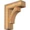 Ekena Millwork Westlake Block Rough Sawn Bracket w/ Offset Brace, Western Red Cedar, 8"W x 24"D x 28"H BKT0806X24X28WTL05RWR - alternate 1